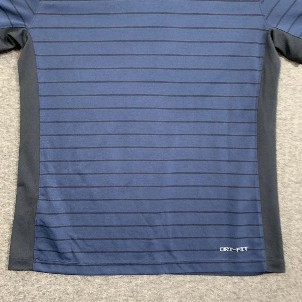 NWT Nike Auburn Tigers Polo Shirt Women's‎ Medium Navy Blue Striped SEC On Field